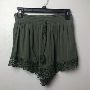 green shorts